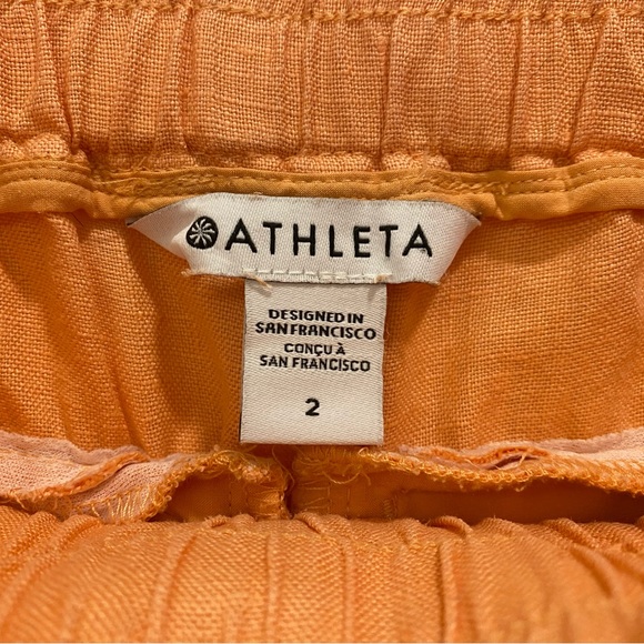 Athleta Cabo Linen Joggers Sz 2 - Picture 7 of 7